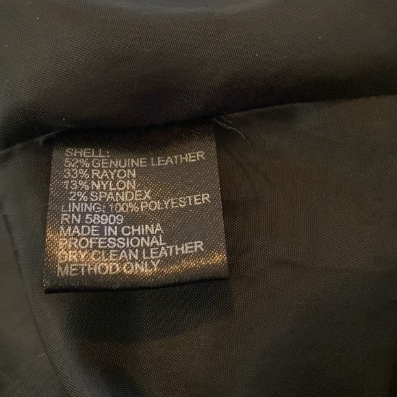 ANTONIO MELANI leather blended stunning dress w/genuine leather blend at bottom - Picture 10 of 11